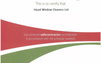 Hazel Cleaning Services Safe Counter Accreditation Certificate